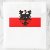 Sticker Rectangulaire QUATRE Drapeaux de Deventer (Sac)