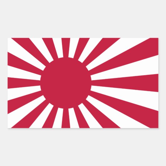 Sticker Rectangulaire QUATRE navires impériaux japonais (Devant)