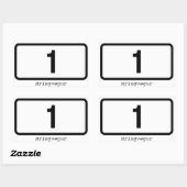 Sticker Rectangulaire QUATRE Ring Islande (Hringvegur) (Feuille)