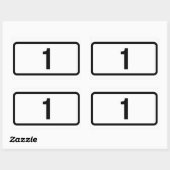 Sticker Rectangulaire QUATRE Route d'Islande 1 (Õjóðvegur 1) (Feuille)