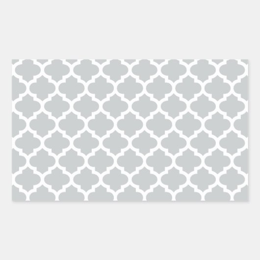 Sticker Rectangulaire Quatrefoil Lattice Trellis (Devant)