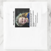 Sticker Rectangulaire Que direz-vous à votre enfant ? (Sac)