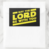 Sticker Rectangulaire Que l'Éternel soit avec toi (Sac)