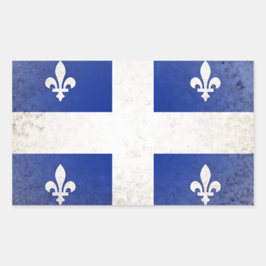 Sticker Rectangulaire Québec (Devant)