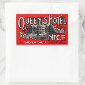 Sticker Rectangulaire Queen's Hotel (Nice) (Sac)