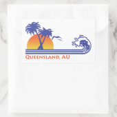 Sticker Rectangulaire Queensland Australie (Sac)