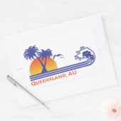 Sticker Rectangulaire Queensland Australie (Enveloppe)