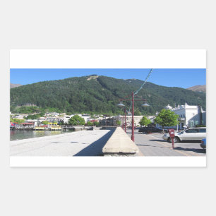 Sticker Rectangulaire Queenstown, Otago, Nouvelle-Zélande