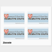 Sticker Rectangulaire Quelqu'Un Que J'Aime A De La Colite (Feuille)