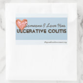 Sticker Rectangulaire Quelqu'Un Que J'Aime A De La Colite (Sac)