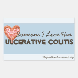 Sticker Rectangulaire Quelqu'Un Que J'Aime A De La Colite