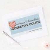 Sticker Rectangulaire Quelqu'Un Que J'Aime A De La Colite (Enveloppe)