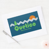 Sticker Rectangulaire Quetico Provincial Park Retro (Enveloppe)