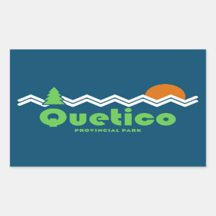 Sticker Rectangulaire Quetico Provincial Park Retro