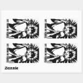 Sticker Rectangulaire Qu'il y ait la science (Feuille)