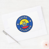 Sticker Rectangulaire Quito Équateur (Enveloppe)