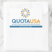 Sticker Rectangulaire Quota USA -RectSticker (Sac)
