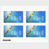 Sticker Rectangulaire Quotidienne Deuxième Chance Seagull Inspiration Ci (Feuille)
