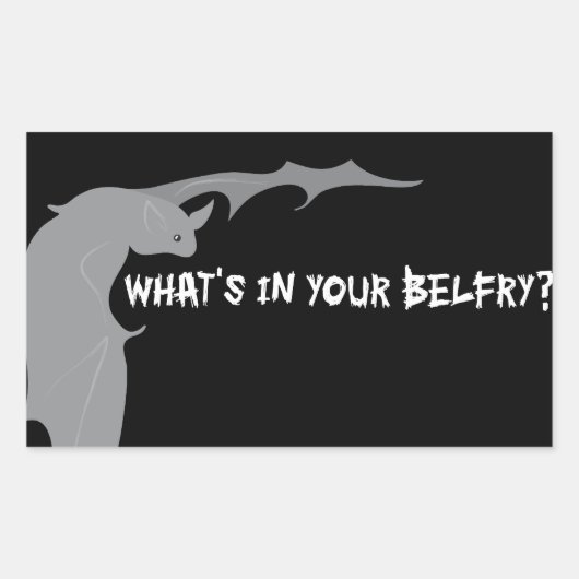 Sticker Rectangulaire Qu'y a-t-il dans votre beffroi ? (Devant)