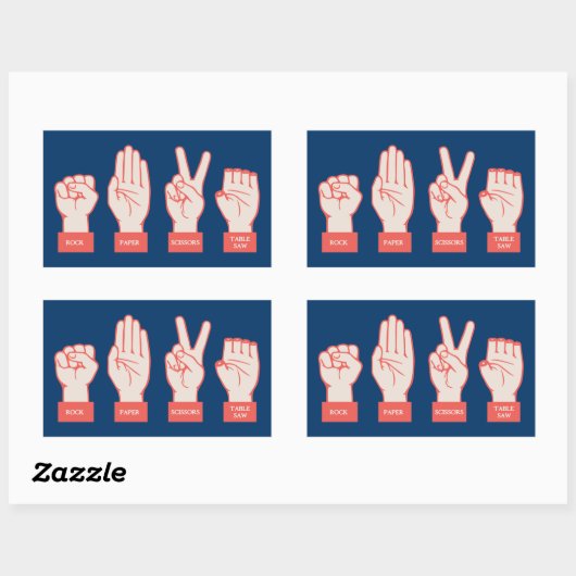 STICKER RECTANGULAIRE R-P-S-TS (Feuille)