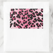 Sticker Rectangulaire RAB Rockabilly Pink Cheetah Imprimer (Sac)