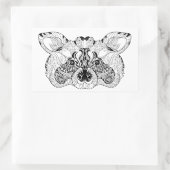 Sticker Rectangulaire Raccoon inspiré (Sac)