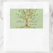 Sticker Rectangulaire Racines de l'arbre à spirales - Mariage de jonctio (Sac)