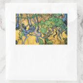 Sticker Rectangulaire Racines et troncs d'arbre par Vincent van Gogh (Sac)