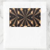 Sticker Rectangulaire RADIAL Golden Spring PILLARS Élégants CADEAUX Déco (Sac)