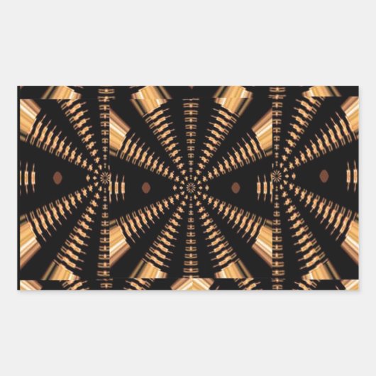Sticker Rectangulaire RADIAL Golden Spring PILLARS Élégants CADEAUX Déco (Devant)