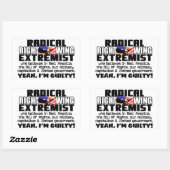 Sticker Rectangulaire Radical extrême droite (Feuille)