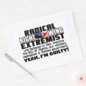 Sticker Rectangulaire Radical extrême droite (Enveloppe)
