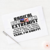 Sticker Rectangulaire Radical extrême droite (Enveloppe)