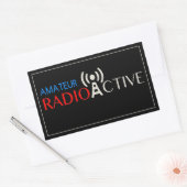 Sticker Rectangulaire Radio amateur active (Enveloppe)
