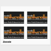 Sticker Rectangulaire Radio Sidewinder feuille d'autocollants (Feuille)