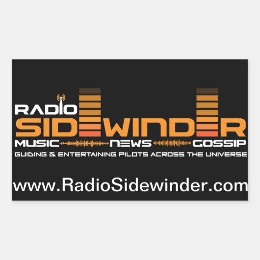 Sticker Rectangulaire Radio Sidewinder feuille d'autocollants (Devant)