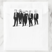 Sticker Rectangulaire Rage Comic Mème Face À Marcher. Me Gusta. (Sac)