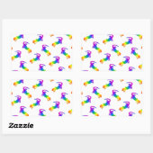 Sticker Rectangulaire Rainbow Salamander (Feuille)