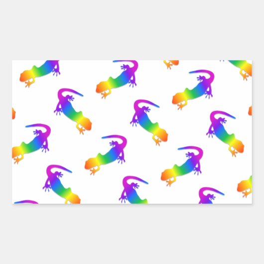 Sticker Rectangulaire Rainbow Salamander (Devant)
