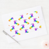Sticker Rectangulaire Rainbow Salamander (Enveloppe)