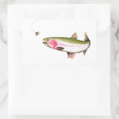 Sticker Rectangulaire Rainbow Trout Fly (Sac)