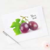 Sticker Rectangulaire Raisins rouges (Enveloppe)