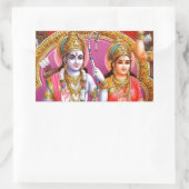 STICKER RECTANGULAIRE RAMA ET SITA (Sac)