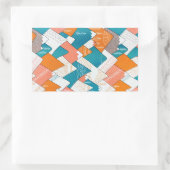 Sticker Rectangulaire Randonnée Camping World Travel Mountain Peaks (Sac)