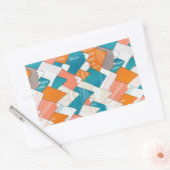 Sticker Rectangulaire Randonnée Camping World Travel Mountain Peaks (Enveloppe)