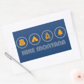 Sticker Rectangulaire Randonnée dans le Montana (Enveloppe)