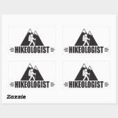 Sticker Rectangulaire Randonnée drôle (Feuille)