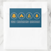 Sticker Rectangulaire Randonnée Parc provincial Carmanah Walbran (Sac)