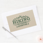 Sticker Rectangulaire Randonneurs en plein air aventure randonnée (Enveloppe)