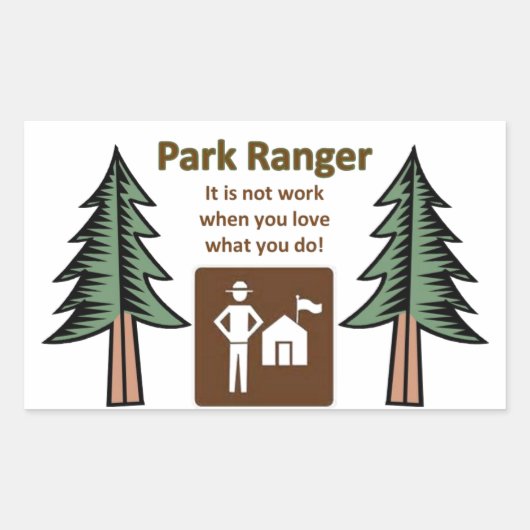 Sticker Rectangulaire Ranger Park (Devant)